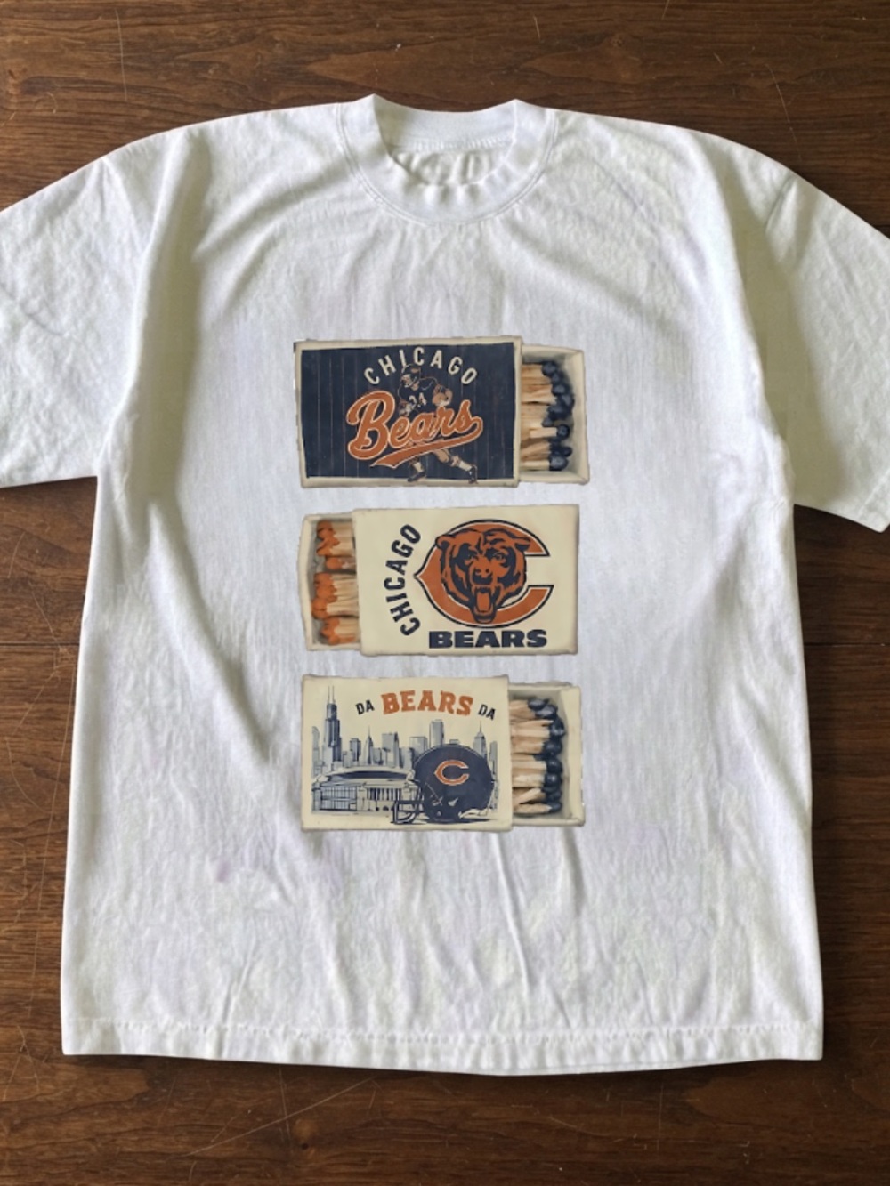Gildan White t-shirt Chicago Bears Graphic Short Sleeve